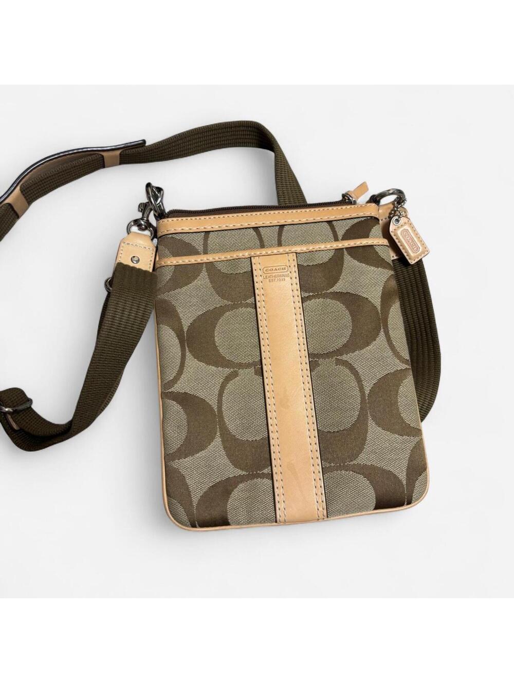 Coach Brown Pattern Crossbody Bag